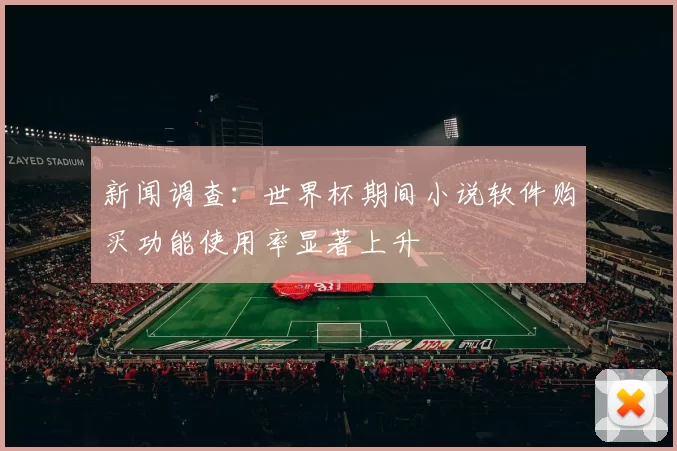 新闻调查:世界杯期间小说软件购买功能使用率显著上升