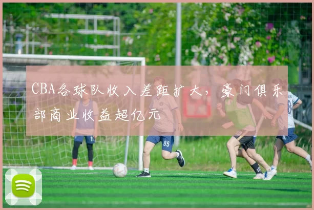 CBA各球队收入差距扩大,豪门俱乐部商业收益超亿元